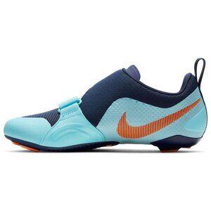 Nike mens Superrep Cycling Shoes, Blue Void/Total Orange, 6 M